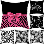 Dekoratiivsed padjad diivanile Abstraktne must valge padjapüür Esteetika kaheinimesevoodi padjad kate 40x40 45x45 cm Boho kodukaunistus