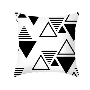Διακοσμητικά μαξιλάρια για καναπέ Abstract Μαύρη Λευκή Μαξιλαροθήκη Αισθητική Κάλυμμα Διπλό Μαξιλάρια Κρεβάτι 40x40 45x45 cm Boho Decor Home