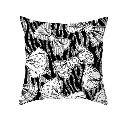 Dekoratiivsed padjad diivanile Abstraktne must valge padjapüür Esteetika kaheinimesevoodi padjad kate 40x40 45x45 cm Boho kodukaunistus