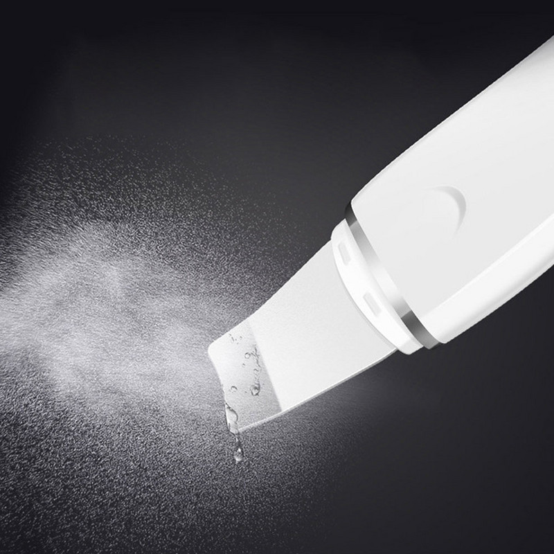 Ultrahangos Scrubber Ultrahang Vibrate Deep Arctisztító Bőrradír eltávolító Mitesszer Ráncok csökkentése Arc lifting peeling