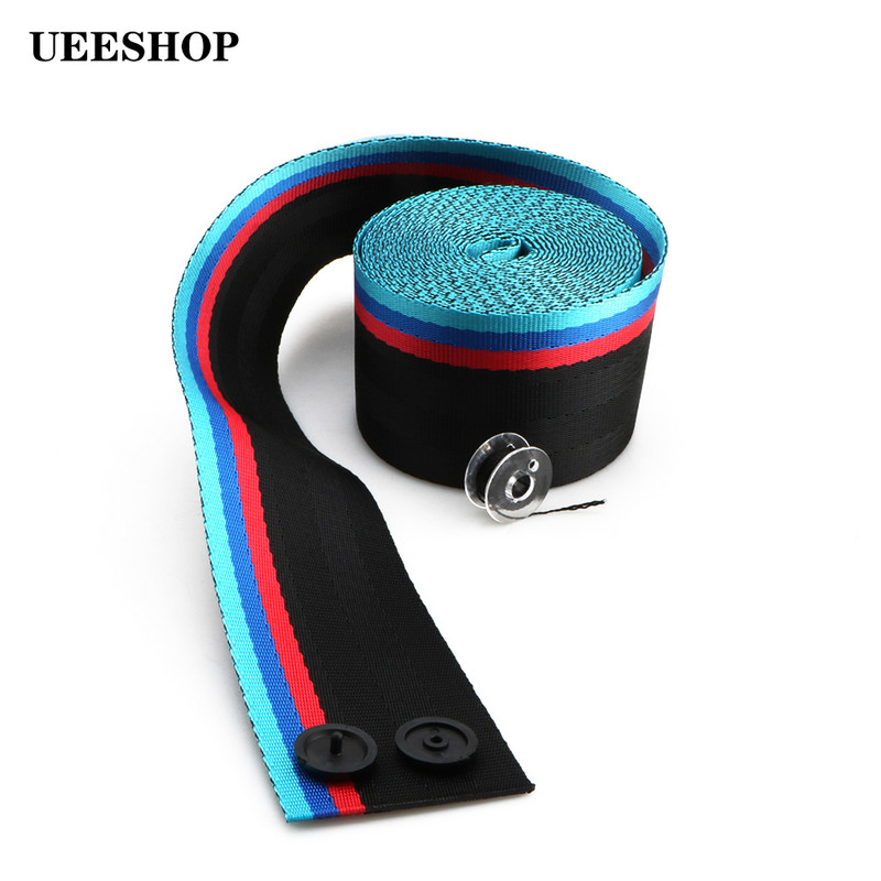 Automaatne 3,6 meetrit universaalne tugevdada turvavöö rihmad Võidusõiduauto kangast modifitseeritud istmete turvavööd rakmed Rihmad Standard A++