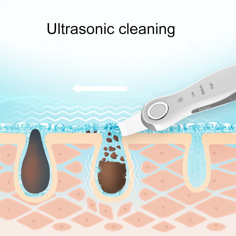 Ultrahangos bőrradír mélytisztító arctisztító gép peeling lapát arc pórustisztító arcbőrradír lifting gép