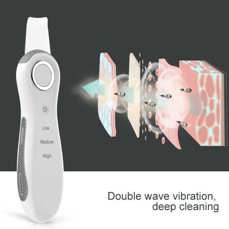 Ultrahangos bőrradír mélytisztító arctisztító gép peeling lapát arc pórustisztító arcbőrradír lifting gép