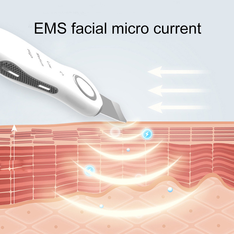 Ultrahangos bőrradír mélytisztító arctisztító gép peeling lapát arc pórustisztító arcbőrradír lifting gép