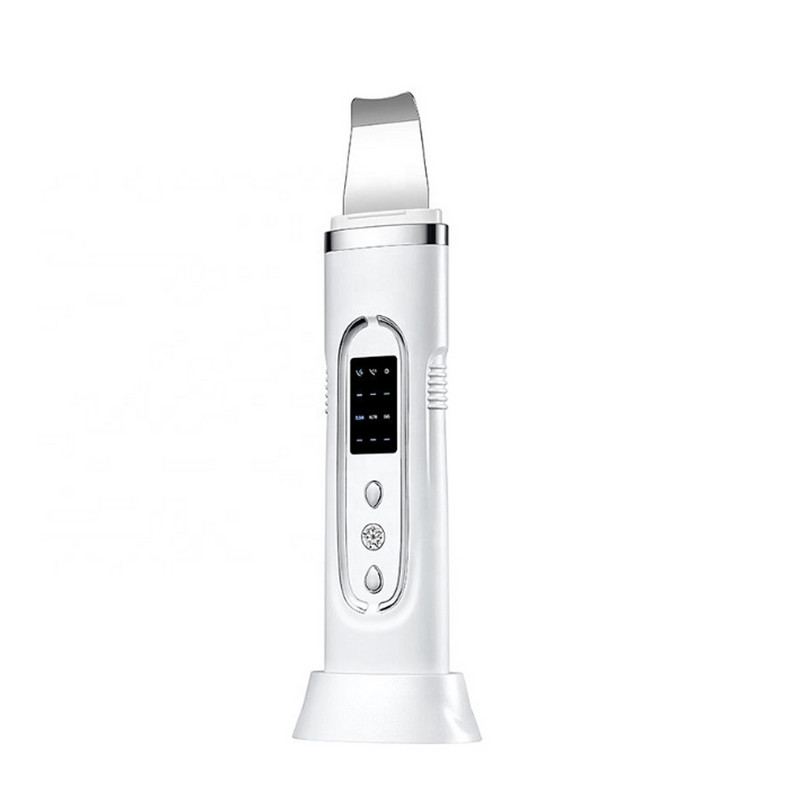 Ultrahangos bőrradír vibrációs arc spatula mitesszer eltávolító arcradír lapát Tiszta kavitációs peeling arc lifting