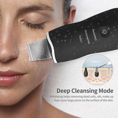 Ultrahangos bőrradír mély arctisztító gép peeling lapát arc pórustisztító arcbőrradír lift lift gép szépség