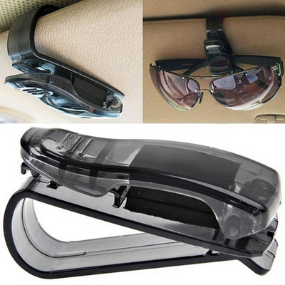 Universal Car Sunshade Glasses Case Sunglasses Clip Card Holder Bracket Fastener Pen Case Glasses Car Accessories