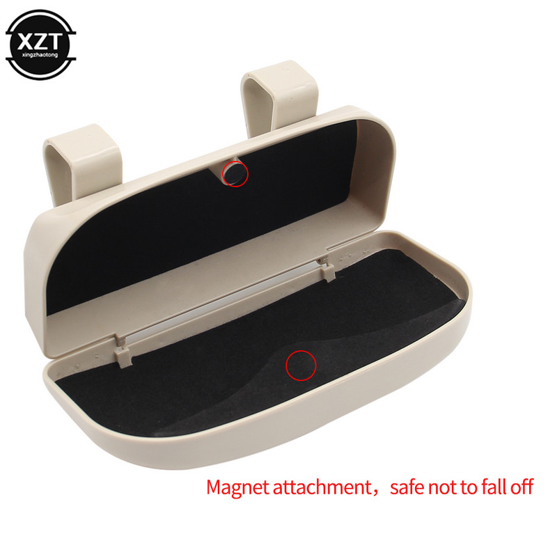 Θήκη γυαλιών 1 τμχ Magnetic Car Sun Visor Glasses Case Organizer Γυαλιά ηλίου Box Holder Visor Sunshade Car Θήκη για γυαλιά