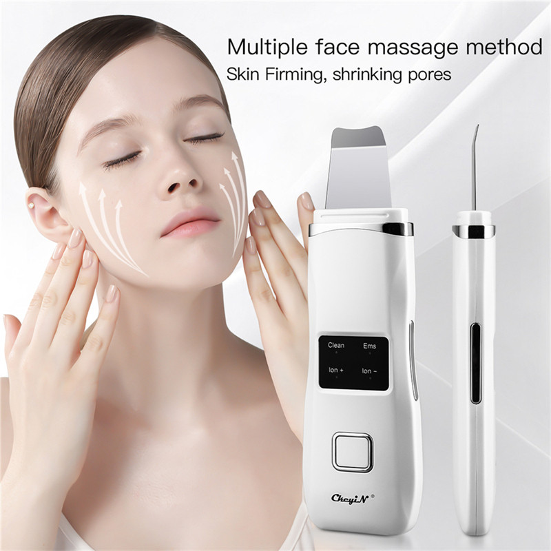 LED Photon Skin Scrubber Ultrazvučna vibracija Spatula za ljuštenje mrtve kože EMS Pulse Face Massager Lopata za uklanjanje mitesera 31