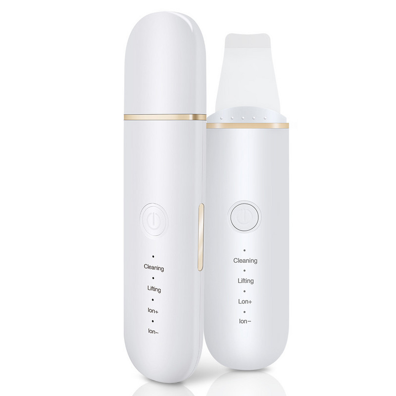 Ultrahangos bőrradír Beauty Face Spatula Arcmasszírozó Mitesszer eltávolító Face Lift gép Mély bőrtisztító pórustisztító