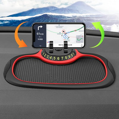 Car Anti-Slip Mat Auto Phone Holder Multi-Functional Sticky Anti Slide Dash Phone Mount Silicone Dashboard Non Slip Car Pad Mat