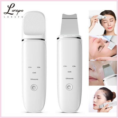 LORAPO ultrahangos bőrradír arckaparó mélytisztító gép peeling lapát arc pórustisztító arc lifting gép