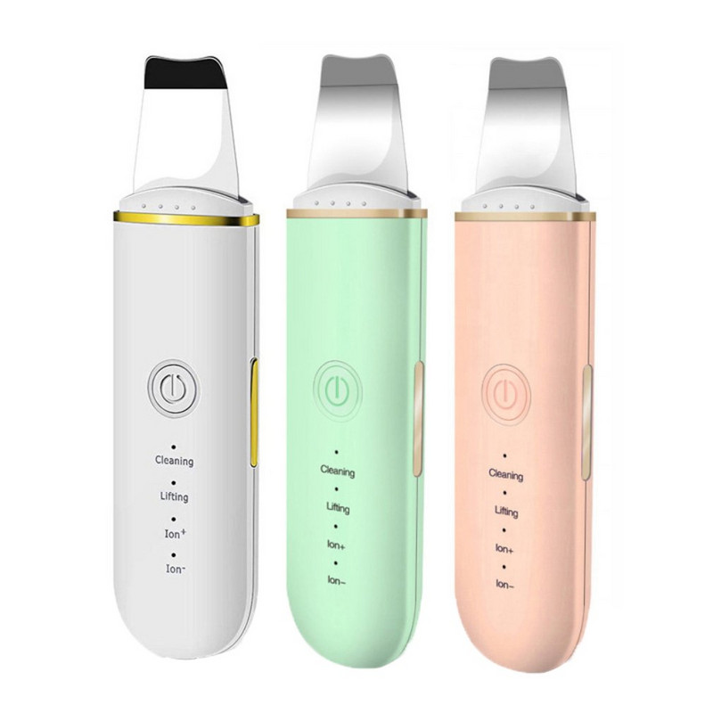 Ultrahangos bőrradír vibrációs arc spatula mitesszer eltávolító arcradír lapát tiszta kavitációs peeling