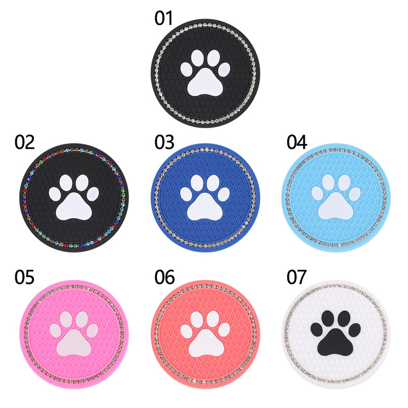 Silikoonist Teemantkivist Koerte Käpa Bling Tassihoidja Autoalused Libisemisvastased Automatid Vesi Tassipadi Sisetarvikud Dekoratsioon