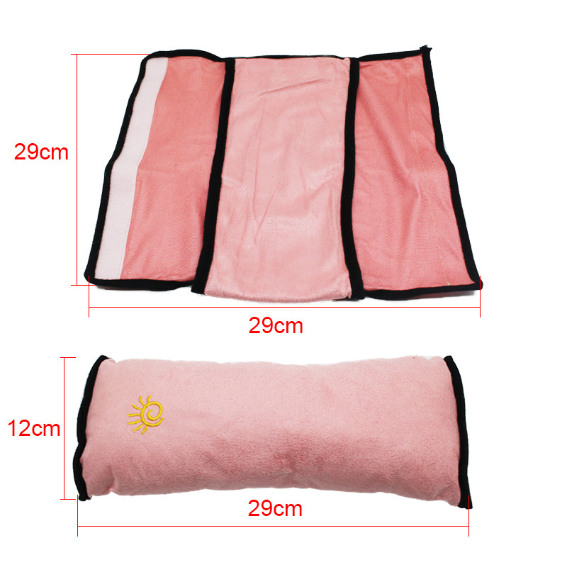 Automobilio saugos diržai, pagalvių užvalkalai vaikams, kūdikių kelionėms, miegui skirtas padėtis, apsauganti automatinį saugos diržą, reguliuoti pliušinę pagalvėlę, petį