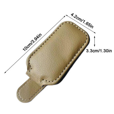 Päikeseprillide hoidik autole | Prillide hoidmise klambri riidepuu Prillide kinnitus auto päikesesirmi jaoks | Piletikaardiklamber autodele