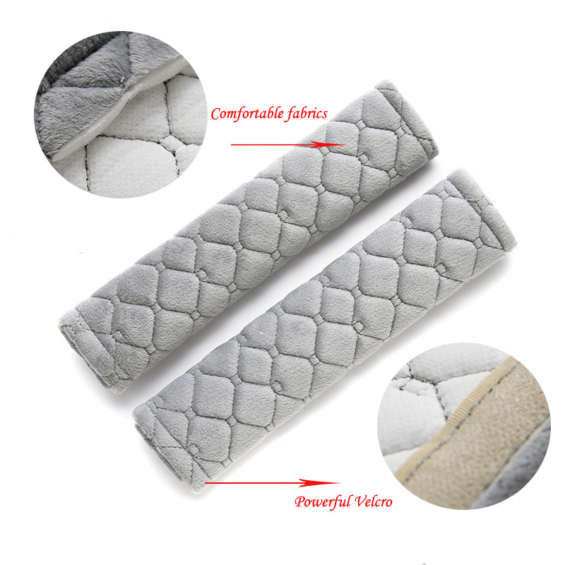 Husă moale pentru centură de siguranță pentru mașină Tampă de protecție pentru umăr caldă de pluș Protecție universală pentru umăr Decorare Accesorii pentru mașină Drăguț