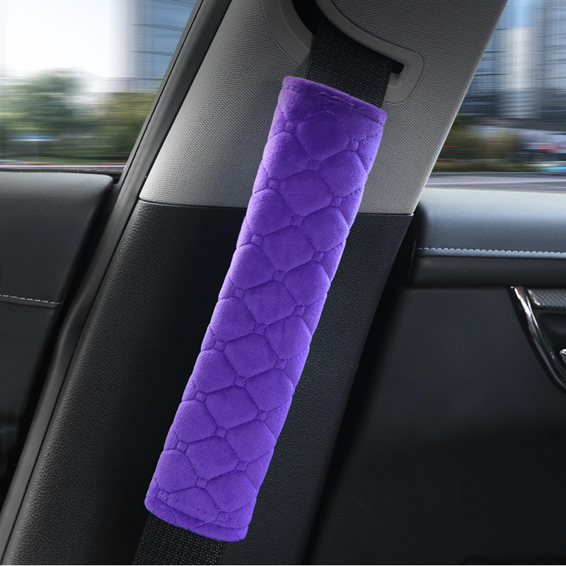 Husă moale pentru centură de siguranță pentru mașină Tampă de protecție pentru umăr caldă de pluș Protecție universală pentru umăr Decorare Accesorii pentru mașină Drăguț