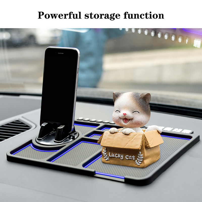 Auto interjööri tarvikud Auto armatuurlaud libisemisvastane matt Auto telefonipadi PVC mobiiltelefonile, Navigatsioonihoidja hoiupadi