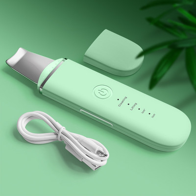 Skin Ultrahangos súroló mély arctisztító gép peeling lapát Arc pórusokat eltávolító mitesszer tisztító arc bőr lifting gép