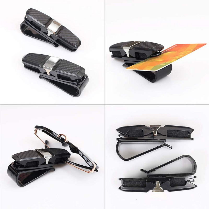 2022 Husă pentru ochelari pentru mașină Suport pentru ochelari de soare pentru auto Suport pentru ochelari de soare Clip pentru card Suport pentru bilete Husă pentru pix Cutie cu clipă Accesorii universale