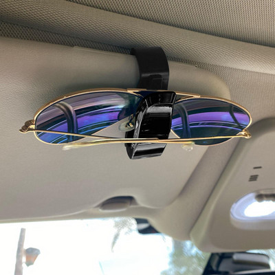 Универсална автомобилна автоматична козирка за очила Кутия за слънчеви очила Щипка за карти Поставка за билети Закопчалка Калъф за писалка Аксесоари за очила