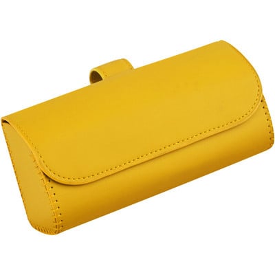 Θήκη γυαλιών ηλίου ηλίου αυτοκινήτου Θήκη κλιπ κρεμάστρα Μαγνητικός συνδετήρας Θήκη γυαλιών ηλίου Δερμάτινο PU Δερμάτινο κουτί αποθήκευσης φανέλα Θήκη γυαλιών