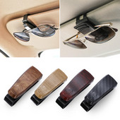 1 τεμ. Wood Grain Glasses Case Atuo Car Accessories ABS Γυαλιά ηλίου Γυαλιά Οράσεως Γυαλιά Βάση Auto Fastener Κλιπ εισιτηρίου