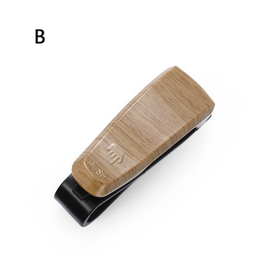 1 τεμ. Wood Grain Glasses Case Atuo Car Accessories ABS Γυαλιά ηλίου Γυαλιά Οράσεως Γυαλιά Βάση Auto Fastener Κλιπ εισιτηρίου