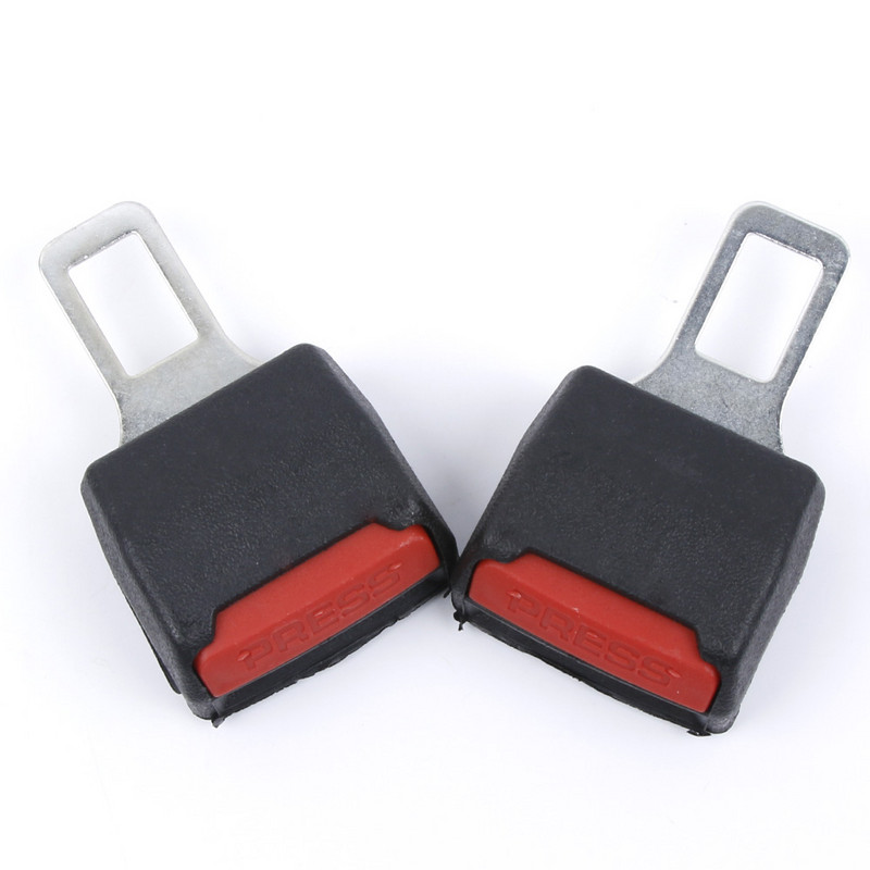 2 tk auto turvavöö pistiku pandla pikendusklambriga alarmi stopper Universaalne auto turvaistme lukustus pandla turvavöö klamber