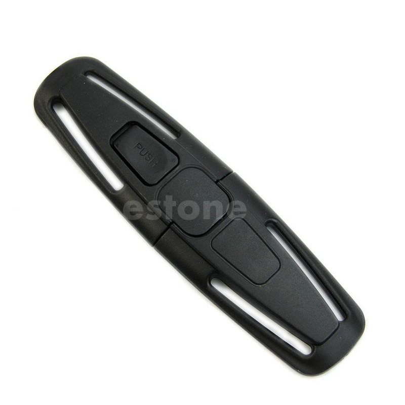 Izdržljiva crna sigurnosna traka za sigurnosno sjedalo za automobil, pojas, pojas, prsa, dječja kopča, sigurna kopča 1 kom