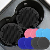 2PCS Auto krūzīšu turētājs Paliktnis Mīksts Gumijas Paliktnis Automašīnu paliktnis Ūdens Pudeļu Turētājs Pretslīdes Paklājiņš Automašīnas Piederumi Auto sīkrīki