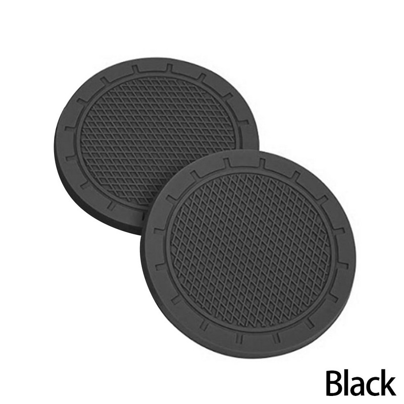 2 TK autotopsihoidja alusalus, pehme kummist padjakeste komplekt Autoaluse veepudelihoidja libisemisvastane padjamatt Autotarvikud Autovidinad