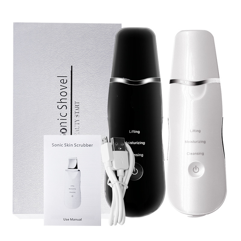 Ultrahangos bőrradír pórustisztító akne eltávolító arc ion spa vibrációs masszírozó ultrahangos peeling lifting szépség készülék