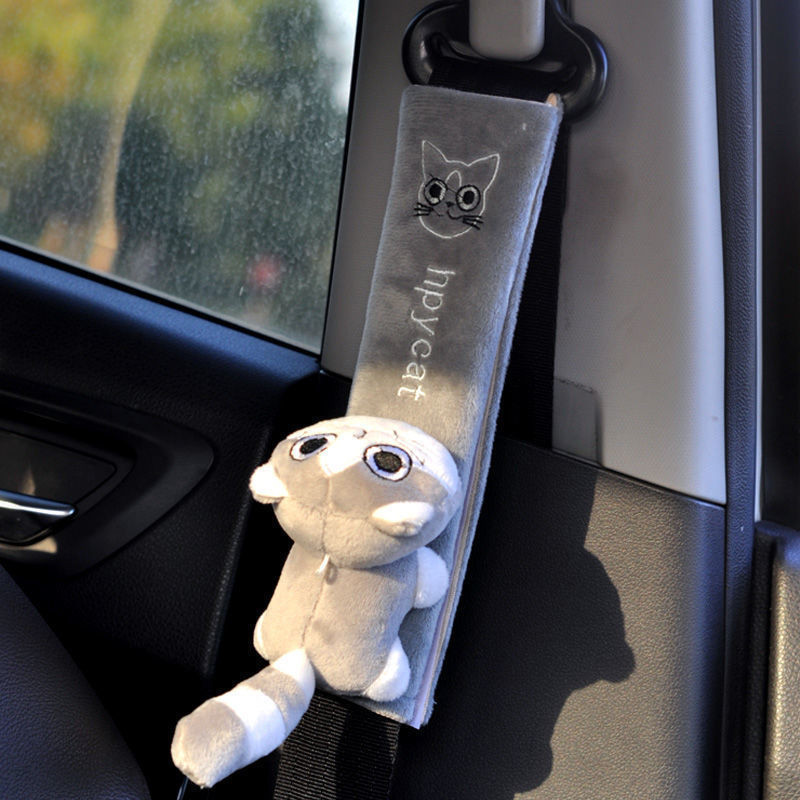 Cartoon Κάλυμμα ζώνης ασφαλείας αυτοκινήτου Γενικό μαξιλαράκι ώμου ζώνης ασφαλείας αυτοκινήτου Ζεστό φανελένιο προστατευτικό μαξιλαριού εσωτερικού καθίσματος Προστασία ασφαλείας