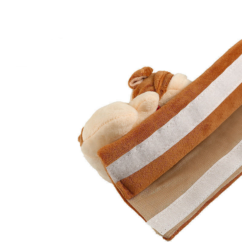 Cartoon Κάλυμμα ζώνης ασφαλείας αυτοκινήτου Γενικό μαξιλαράκι ώμου ζώνης ασφαλείας αυτοκινήτου Ζεστό φανελένιο προστατευτικό μαξιλαριού εσωτερικού καθίσματος Προστασία ασφαλείας