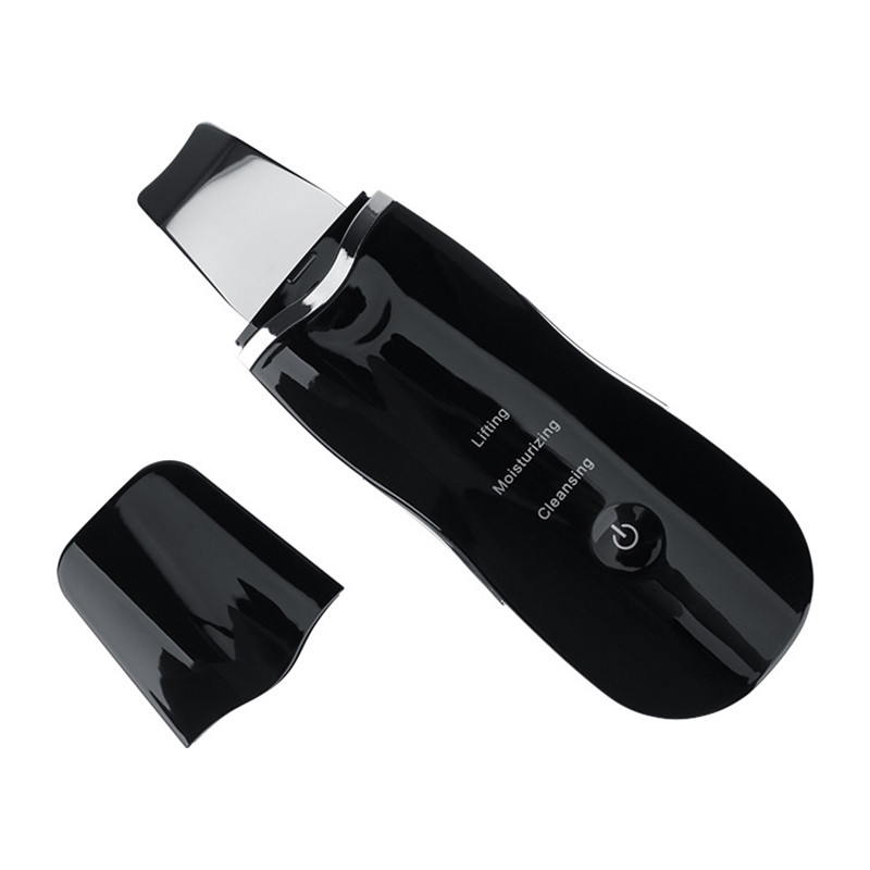 Ultrahangos bőrradír tisztító arctisztító akne mitesszer eltávolító peeling lapát Arcmasszírozó vibrációs arc spatula