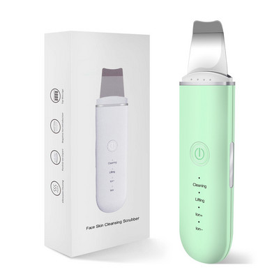 Ultrazvučni piling kože Lopatica za dubinsko čišćenje Ionsko podizanje lica Sredstvo za uklanjanje mitesera Lopata za guljenje kože USB punjiva