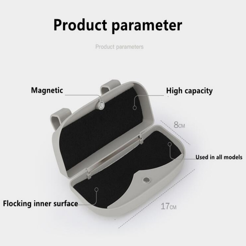 Θήκη γυαλιών αυτοκινήτου Γυαλιά ηλίου Κουτί αποθήκευσης 3 Χρώματα Auto Εσωτερικά Αξεσουάρ Θήκη γυαλιών Sun Visor Automobiles 39mm πάχος