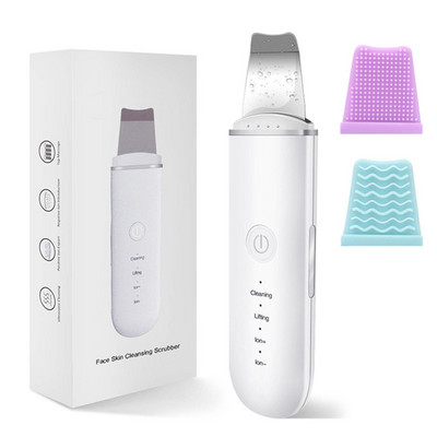 Ultrahangos bőrradír vibrációs arc spatula mitesszer eltávolító arcradír lapát Tiszta kavitációs peeling arc lifting