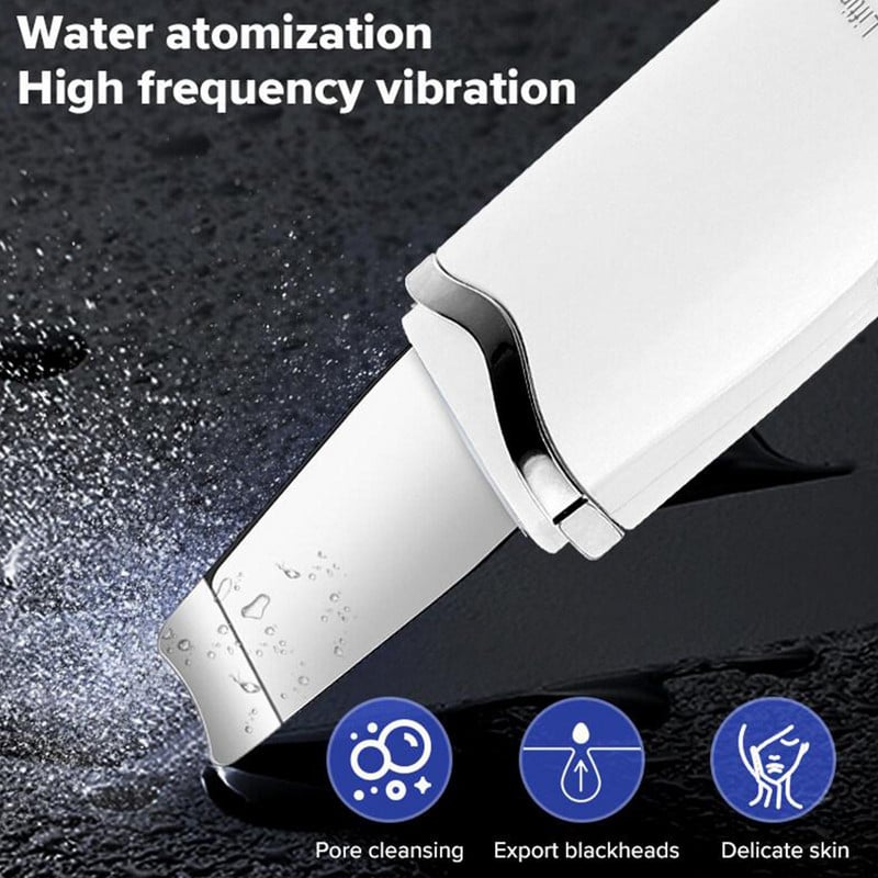 Ultrahangos bőrradír vibrációs arc spatula mitesszer eltávolító arcradír lapát Tiszta kavitációs peeling arc lifting