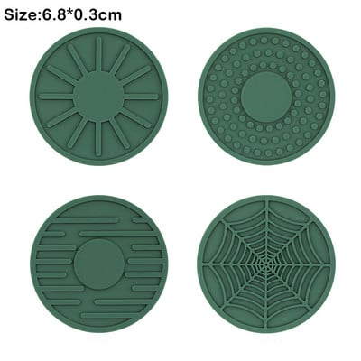 4 bucăți din silicon anti-alunecare pentru panza de apă pentru mașină Covoraș creativ din pânză de păianjen pentru suport pentru sticle Coaster interior auto Suporturi pentru pahare antiderapante