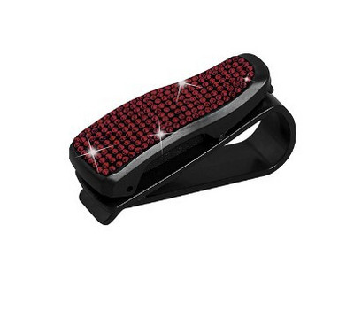 Teemantprillide hoidikud auto päikesesirmid päikeseprillid prillide kinnitus koos piletikaardi klambriga auto interjööri tarvikud prillide hoidja