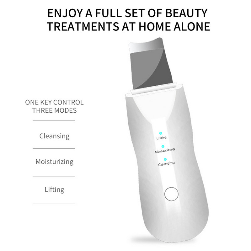 Ultrahangos bőrradír peeling mitesszer eltávolító mély arctisztító ultrahangos ionos ance pórustisztító arclapátos arctisztító
