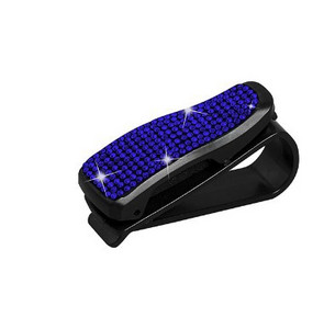 Clemă pentru ochelari cu stras de cristal pentru montaj pentru parasolar auto Suport pentru ochelari de soare Suport de fixare Accesorii pentru decorarea interioară a mașinii