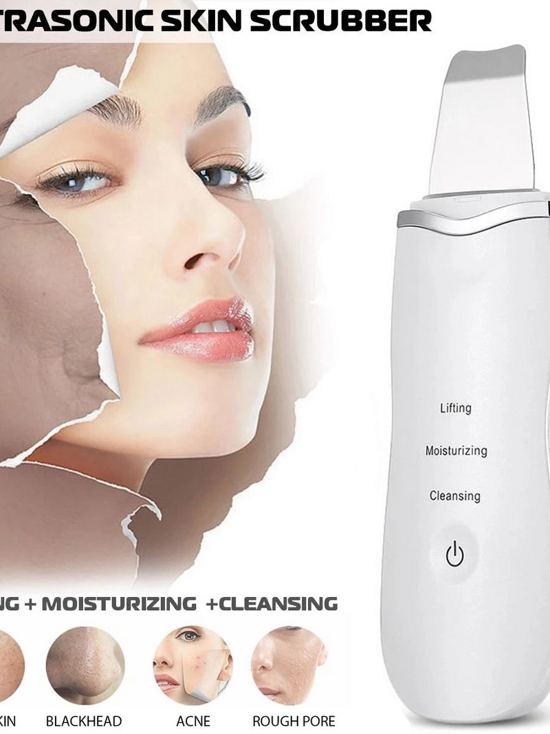 Nešiojamas jonų ultragarsinis veido mentele veido šveitimas ultragarsiniu odos šveitikliu