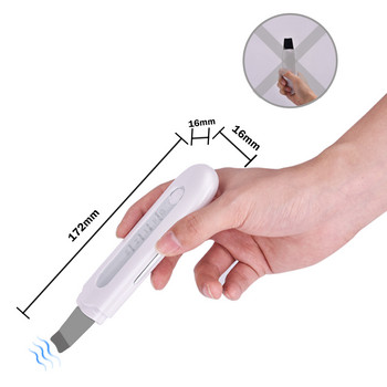 Μηχάνημα καθαρισμού προσώπου υπερήχων Scrubber Scrubs Scrubs USB Charging Electric Skin Massager Device Cleanser Peeling Cleaner Tools