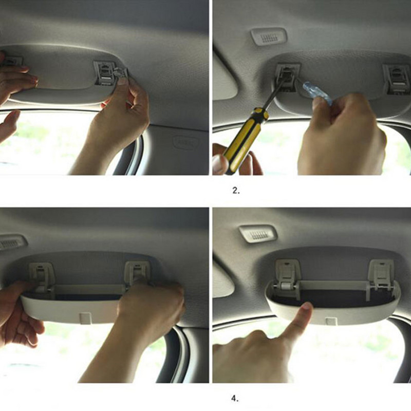 Automobilinis saulės akinių dėklas, skirtas BMW 1 3 4 5 X1 X3 X5 F20 F30 F32 F15 F25 F10 F11 2015 - 2022 akinių saulės akinių dėžutės laikiklis.