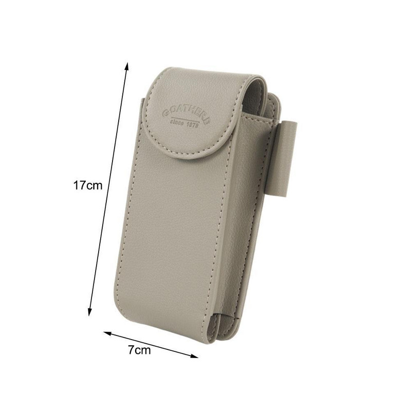 Suport pentru ochelari de soare pentru mașină Cutie de depozitare pentru ochelari pentru ochelari de soare pentru mașină Organizator de carcasă pentru ochelari din piele PU Accesorii interioare auto