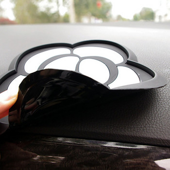 Αντιολισθητικό χαλάκι Camellia με κρύσταλλο στρας Auto Εσωτερικό ταμπλό Deco Αντιολισθητική σιλικόνη Pad Car Sticky for GPS Phone